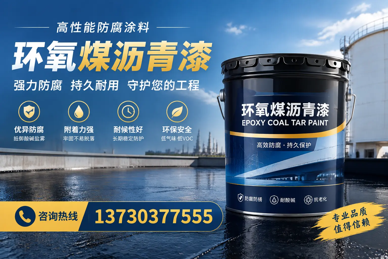 环氧煤沥青漆的耐久性分析，适合旅顺口的使用场景